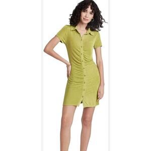 Wild Fable Women’s Short Sleeve Button Front Bodycon Dress size Small